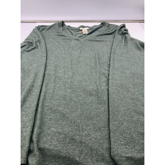 Matty M Ladies' Cozy V-Neck Top Super Soft Sweater Pullover (Heather Blush, XXL) - Picture 2 of 4